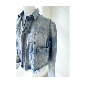 Free People Blue Denim Jacket
